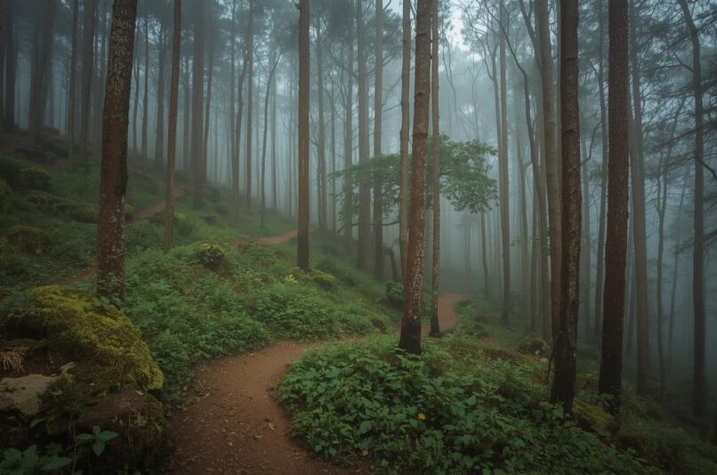 Offbeat Forest Trails Near Ooty – Pentoz Hotels... Generate image foe this with forest view