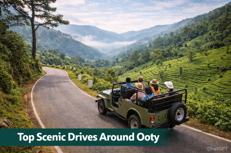 Top Scenic Drives Around Ooty Pentoz Hotel